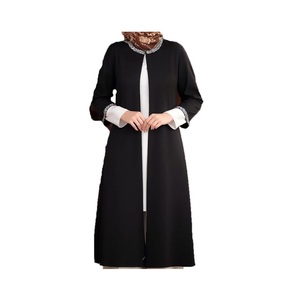 Vente chaude femmes musulmanes hijab uni 2024 couleur grise conception sur mesure femmes abaya meilleure qualité femmes vêtements - Product Image 5