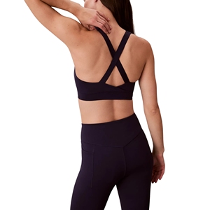 Sujetador Deportivo de Talla Grande para Mujer, con Tirantes Anchos Cruzados en la Espalda, Escote en V, Alto, para Yoga, Gimnasio, Correr, Ropa Deportiva, Sin Varillas, Antivibración, Cuatro Direcciones - Product Image 6