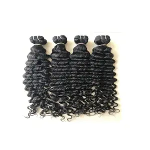 Thả vận chuyển lớp biểu bì Brazil tự nhiên của con người tóc Loose sâu Curl Bó 20 inch dài kích thước Loose sâu sóng bó mở rộng của