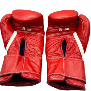 Gants de boxe professionnels personnalisés haute qualité en cuir véritable/cuir artificiel logo personnalisé formation 6oz 8oz conception gagnante - Product Image 2