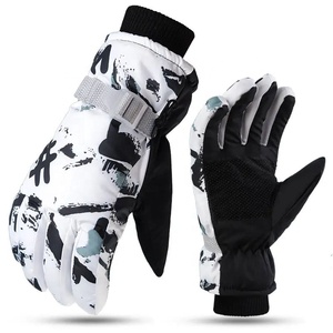 Winter Waterproof Insulated Leather Breathable Gloves Windproof Touchscreen Compatible <b>Ski</b> Snowboarding - Product Image 1