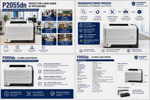 Imprimante laser monochrome A4 reconditionnée <span class=keywords><strong>P2055dn</strong></span> 33ppm recto-verso réseau pour bureau professionnel noir (fabrication chinoise) - Product Image 6