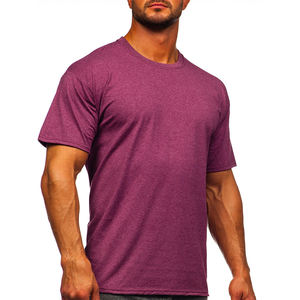 Camiseta de hombre de lujo personalizable con cuello redondo liso hecha de algodón de poliéster que muestra la camisa del timbre del logotipo de su marca - Product Image 5