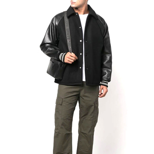 Vestes d'hiver pour hommes, style universitaire, en coton chenille, personnalisables, style streetwear gothique, imperméables et coupe-vent, avec logo personnalisé - Product Image 2