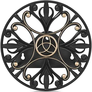 Fire Hose Pipe Holder Fire Hose Pot Wheel Shape Fire Hose Pipe Holder Metal <b>Planter</b> Pipe Elegant for Watering Green Plant - Product Image 4