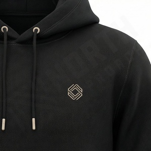 Survêtement pour homme 100% coton, sweat-shirt personnalisé, tissu respirant, logo personnalisé, survêtement de course en plein air, tenue de sport pour homme, tenue de fitness - Product Image 4