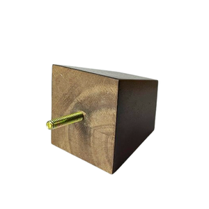 Patas de muebles cuadrados de madera maciza, calidad superior, uso en exteriores, fácil instalación, agujeros preperforados, apartamento fuerte para sala de estar - Product Image 4