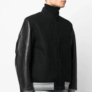 Chaquetas Varsity Lisas para Hombre, Modelo 2026, Venta al Por Mayor, Diseños Personalizados, Manga Larga, Lona Vintage, Impermeables y Resistentes al Viento - Product Image 4