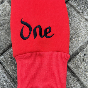 Sudadera con capucha personalizada con estampado de hojaldre French Terry Conjunto de Sudadera con capucha de gran tamaño Lavado ácido Vintage Streetwear Pullover con diamantes de imitación - Product Image 6