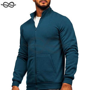 Chaqueta de chándal activa con cremallera para hombre, sudadera informal de manga larga con bolsillos y cuello simulado, ropa deportiva cómoda - Product Image 2