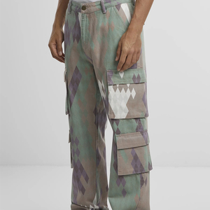 Pantalones de trabajo informales al por mayor, pantalones Cargo en blanco marrones holgados con cintura elástica, pantalones de chándal Cargo personalizados para mujer Ronpex - Product Image 5