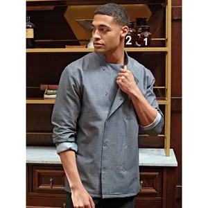 Veste en jean de chef, vêtements de protection, articles promotionnels - Product Image 4