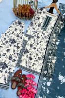 Traje Salwar de Diseño Moderno, Semi-Cosido, Listo para Usar, con Estampado Digital en Seda, Estilo Largo y Elegante, Kameez Pakistaní, Estilo Indio