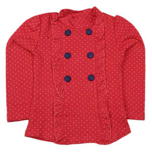T-shirt à manches longues pour filles - Bordeaux - Product Image 1