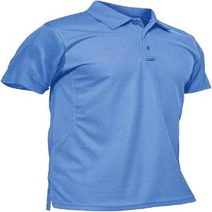 Polo de golf para hombre, camisetas tácticas de manga corta de rendimiento, camiseta de golf de Piqué, camiseta de manga corta de algodón 100% - Product Image 4