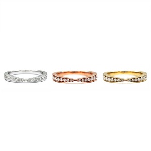 Bague de Fiançailles et de Mariage Empilable en Or Jaune 18 carats avec Diamants Véritables, Design Élégant, Meilleures Ventes, pour Femme - Product Image 4