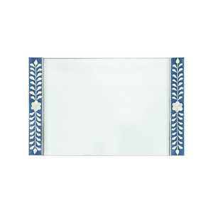 Plateau en acrylique fait à la main Opulent Fusion avec incrustation de nacre Plateau de service de luxe Ramadan, cadeaux de l'Aïd et décoration de la maison moderne - Product Image 3