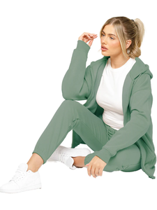 Chic Oversized Women Classic Comfy Zip-Up Hoodie Estilo sin esfuerzo Your Go To for Comfort Perfecto para capas - Product Image 3