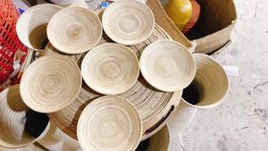 Hot Selling 2025 Customized Design Spun <b>Bamboo</b> <b>Plate</b> /Wholesale spun <b>Bamboo</b> <b>Bowl</b> High Quality made in Vietnam - Product Image 5