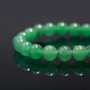 Pulsera de Cristal de Aventurina Verde de 7 Pulgadas con Cuentas de 8 mm, Protección Espiritual, Cristal Curativo, Brazaletes de Cristal de Protección Espiritual - Product Image 5