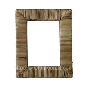 Cadre photo en rotin traditionnel Viettime Craft en gros pour la décoration de la maison, divers modèles pour la table de présentation, le coffret ou la décoration d'étagère - Product Image 3