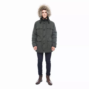 Luxury Parka <b>Fur</b> Jacket for Winter Men <b>Women</b> Warm Thick <b>Hooded</b> <b>Coat</b> Faux <b>Fur</b> Lining Cold Weather Wear OEM Design Front Custom - Product Image 4