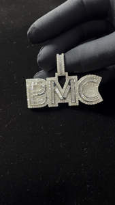 Wholesale Luxury Hip Hop <b>Silver</b> Plated Moissanite Iced Out <b>Pendant</b> Charms with Smooth Shine <b>for</b> <b>Men</b> Gift Purpose Use - Product Image 2
