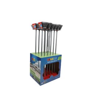 Balai à long manche écologique avec poils en PET plastique durables et pelle à poussière pour un nettoyage efficace à usage domestique - Product Image 1