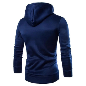 Otoño Nuevos hombres Sudaderas con capucha Cremallera Sudadera con capucha con estampado de color sólido para hombre Sudadera con capucha de invierno - Product Image 6