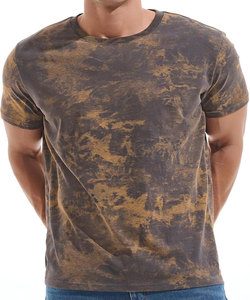 เสื้อยืดคอกลมผ้าฝ้ายพรีเมี่ยมสำหรับผู้ชายเสื้อยืดคอกลมผ้าฝ้ายย้อมสีล้วนน้ำหนัก180กรัมดีไซน์สีพื้น S-6XL - Product Image 1