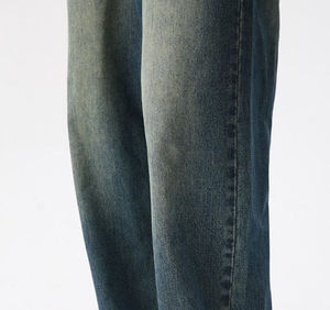 Custom Trending Design Best Quality Two Piece Pant Set Embroidery Denim <b>Jackets</b> and Straight Jeans Trousers Denim <b>Suits</b> for Men - Product Image 4