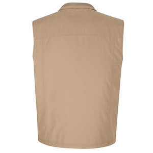 เสื้อกั๊กผู้ชายแบบสบายๆ น้ำหนักเบา ผ้า softshell แบบกลับด้านได้ สำหรับฤดูใบไม้ร่วง คอจีน แขนกุด ระบายอากาศได้ดี - Product Image 2