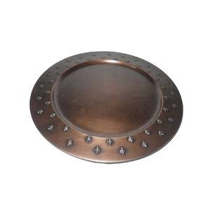 Design attrayant chargeur de table assiettes à vaisselle Style frais qualité métal vaisselle chargeur assiette pour la maison et la cuisine 2025 - Product Image 1