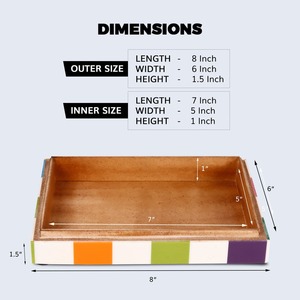 Caja de Joyería Rectangular Personalizada con Incrustaciones de Hueso, Ecológica y Hecha a Mano, Elegante Caja de Almacenamiento y Recuerdos - Product Image 2
