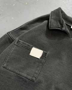 เสื้อกันหนาวมีฮู้ดสำหรับผู้ชายเสื้อครอปผ้าฝ้ายผ้าเทอร์รี่โอเวอร์ไซส์สำหรับฤดูหนาววินเทจ - Product Image 3