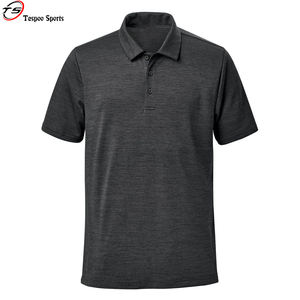 POLO de punto gris sólido personalizado de la mejor calidad para hombre con patrón Venta en línea - Product Image 4