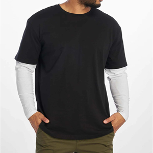 เสื้อ250gsm สองชั้นสำหรับผู้ชายเสื้อแขนยาวสองชั้นแบบเต็มตัวสำหรับเด็กผู้ชาย - Product Image 2