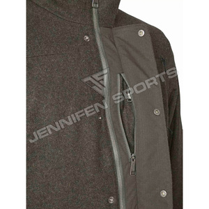 Veste de chasse personnalisée, chauffante, respirante, légère, thermique, 100% laine, pour homme, pour la chasse en plein air, l'hiver, le safari, la randonnée - Product Image 4