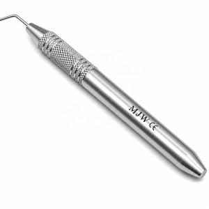 Sonde dentaire en acier inoxydable à crochet large 54, à une extrémité, instrument de diagnostic certifié CE et ISO - Product Image 5