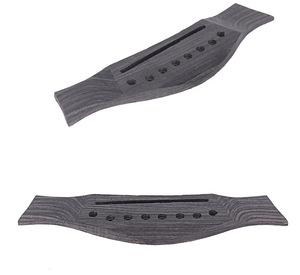 Puente de <span class=keywords><strong>guitarra</strong></span> de palisandro de 6 agujeros para guitarras acústicas, puente de tabla de sonido de alta resistencia pre-ranurado compatible con cuerdas de <span class=keywords><strong>guitarra</strong></span> folk y clásica - Product Image 1