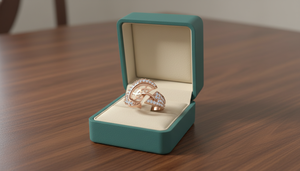 Bague de déclaration moderne en or 14 carats et diamants naturels croisés pour femmes - Product Image 6