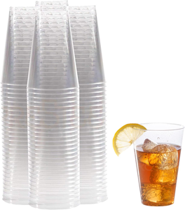 Gobelets en plastique transparent de 14 oz, verres à vin en plastique polyvalents, jetables pour cocktails, eau, bière, gobelets à cocktail durables pour les fêtes - Product Image 1