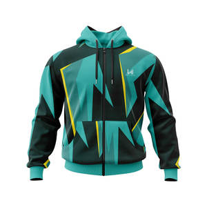 Sweat à capuche zippé en molleton français personnalisé, respirant, anti-froissement, chaud pour l'hiver, vêtements de sport décontractés pour hommes et femmes - Product Image 4