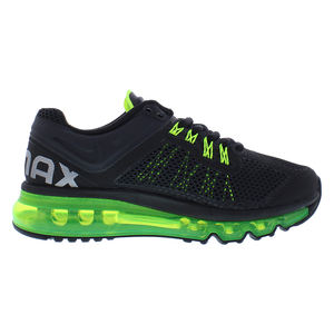 Chaussures Nike Air Max 2013 GS pour garçons Couleur : Noir/Argent métallisé/Volt 100% authentique - Product Image 3