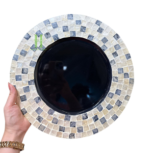 BEST SELLER High Quality Mother Fof Pearl Charger <b>Plates</b> Or Elegant Dining Table Decoration Luxury Nacre Wood Charger <b>Plates</b> - Product Image 5