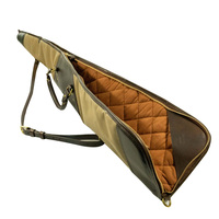 Vente en gros de housses en cuir de couleur unie pour armes à feu, étiquette personnalisée pour l'extérieur, housses pour armes de chasse et de tir