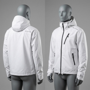 <b>Men</b> <b>White</b> Hooded Softshell <b>Jacket</b> Waterproof Windproof Outdoor Sports Hiking Running Lightweight Zip Up <b>Jacket</b> - Product Image 4