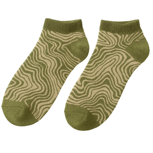 Chaussettes de cheville à motifs ondulés très vendues, chaussettes décontractées pour hommes - Product Image 1