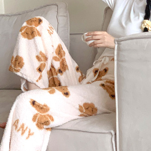 Pigiama di cotone Ultra Fine per le donne barboncino progettato per tenere al caldo 100% pantaloni del pigiama di dimensioni libere in poliestere - Product Image 2