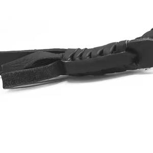 Pieds de long 8 tresses fouet de taureau en cuir véritable fouet de taureau en cuir noir fabriqué à la main pratique de cible en plein air - Product Image 4